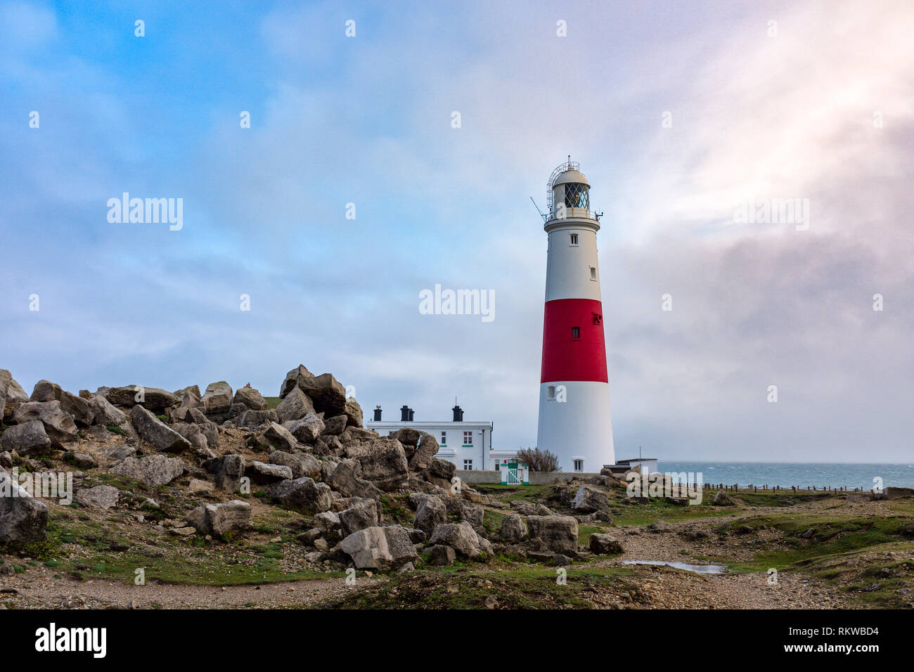 Portland Bill Lighthouse. Foto Stock