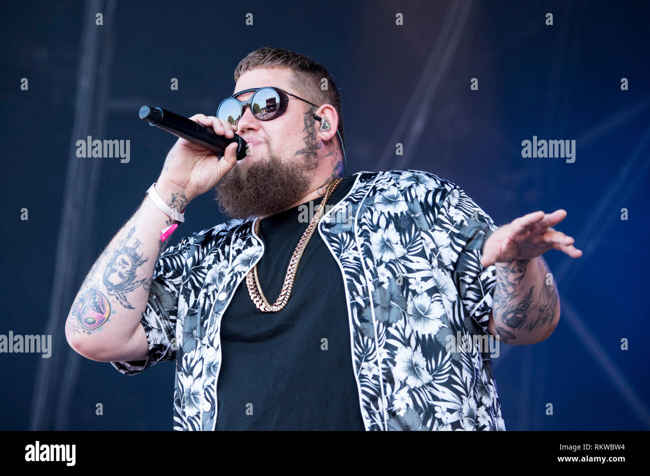 Rag 'n' osso performing live sul palco obelisco al Festival Latitude 2018. Foto Stock