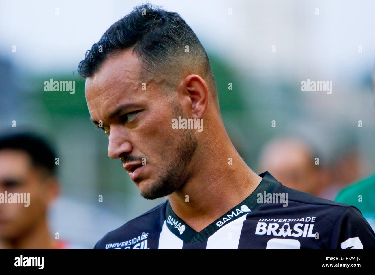 Belo Horizonte, Brasile. 12 Feb, 2019. Belo Horizonte, Brasile, Febbraio 12th, 2019 - ATLETICO MG-DANUBIO (URU) - Rever fare Atletico MG - Match tra Atletico mg x Danubio (URU), valida per la seconda fase della seconda fase della Copa Libertadores de America tenutosi presso la Independencia Arena di Belo Horizonte, nella notte di martedì 12. (Foto: Felipe Correia/Photo Premium) Credito: Eduardo Carmim/Alamy Live News Foto Stock