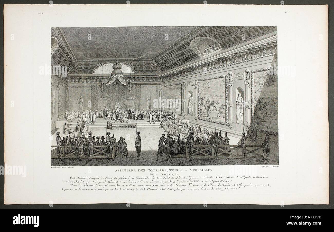Gruppo di persone ragguardevoli, svoltosi a Versailles - 1798-1804 - Claude Niquet (francese, c. 1770-1831) Dopo Abramo Girardet (Francese, 1764-1823) dopo Foto Stock