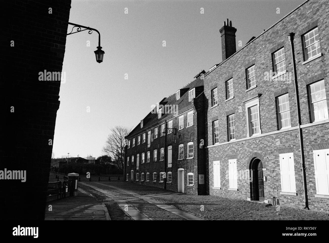 Il XVIII secolo la casa Mill edificio su tre mulini Isola, Bromley-By-Bow, East London REGNO UNITO Foto Stock