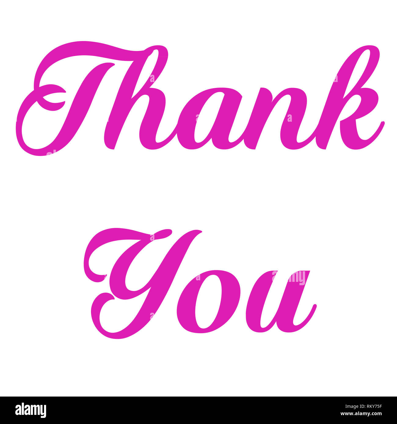 Grazie saluti e auguri Foto Stock