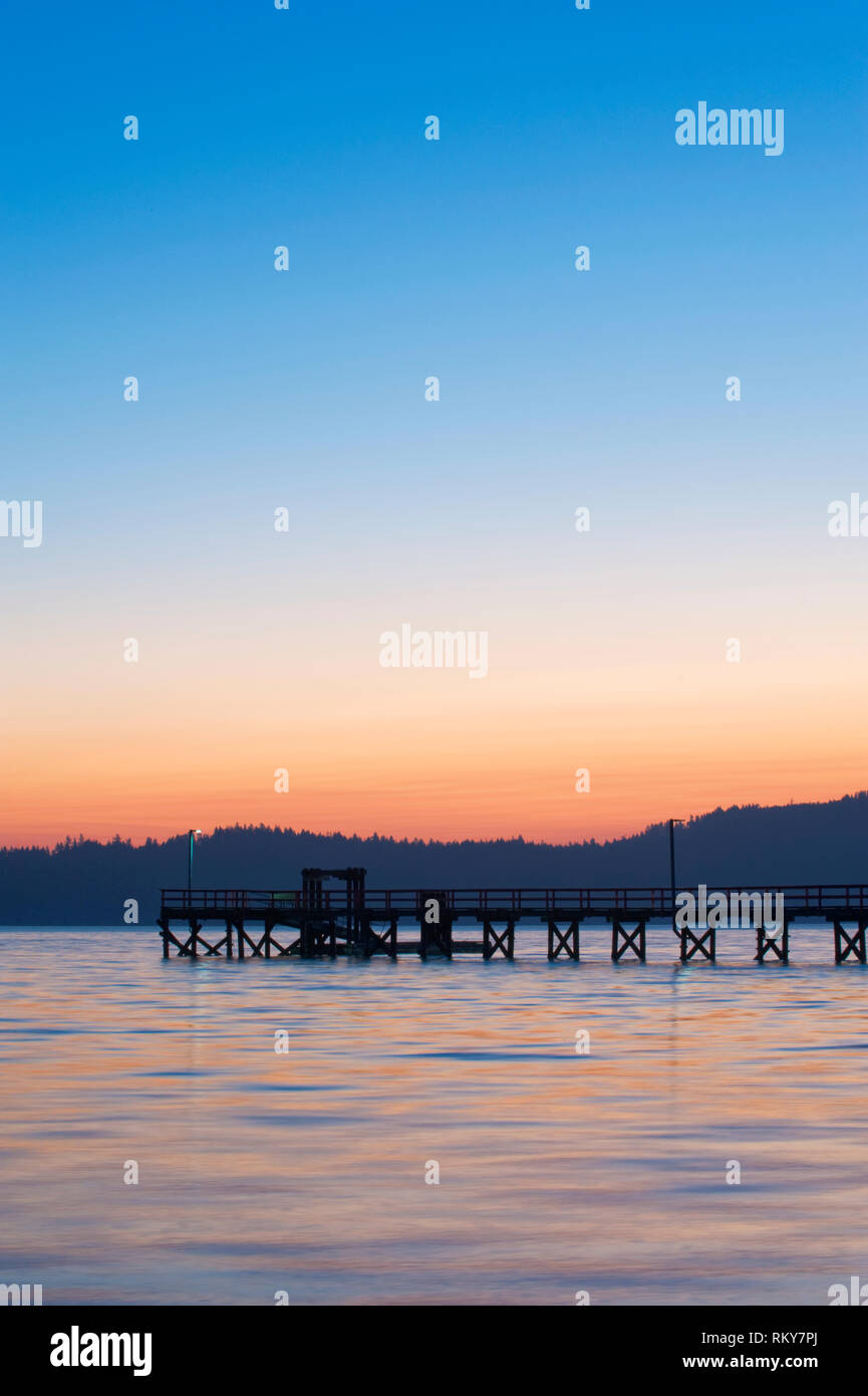 Il Molo del governo all'alba Foto Stock