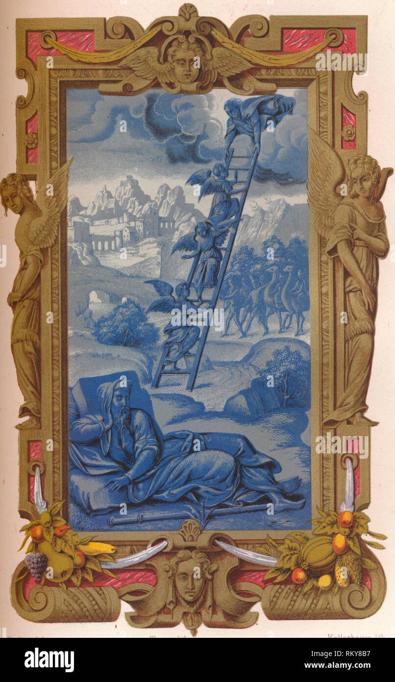 Jacob's dream, XVI secolo (1849). Creatore: Kellerhoven. Foto Stock