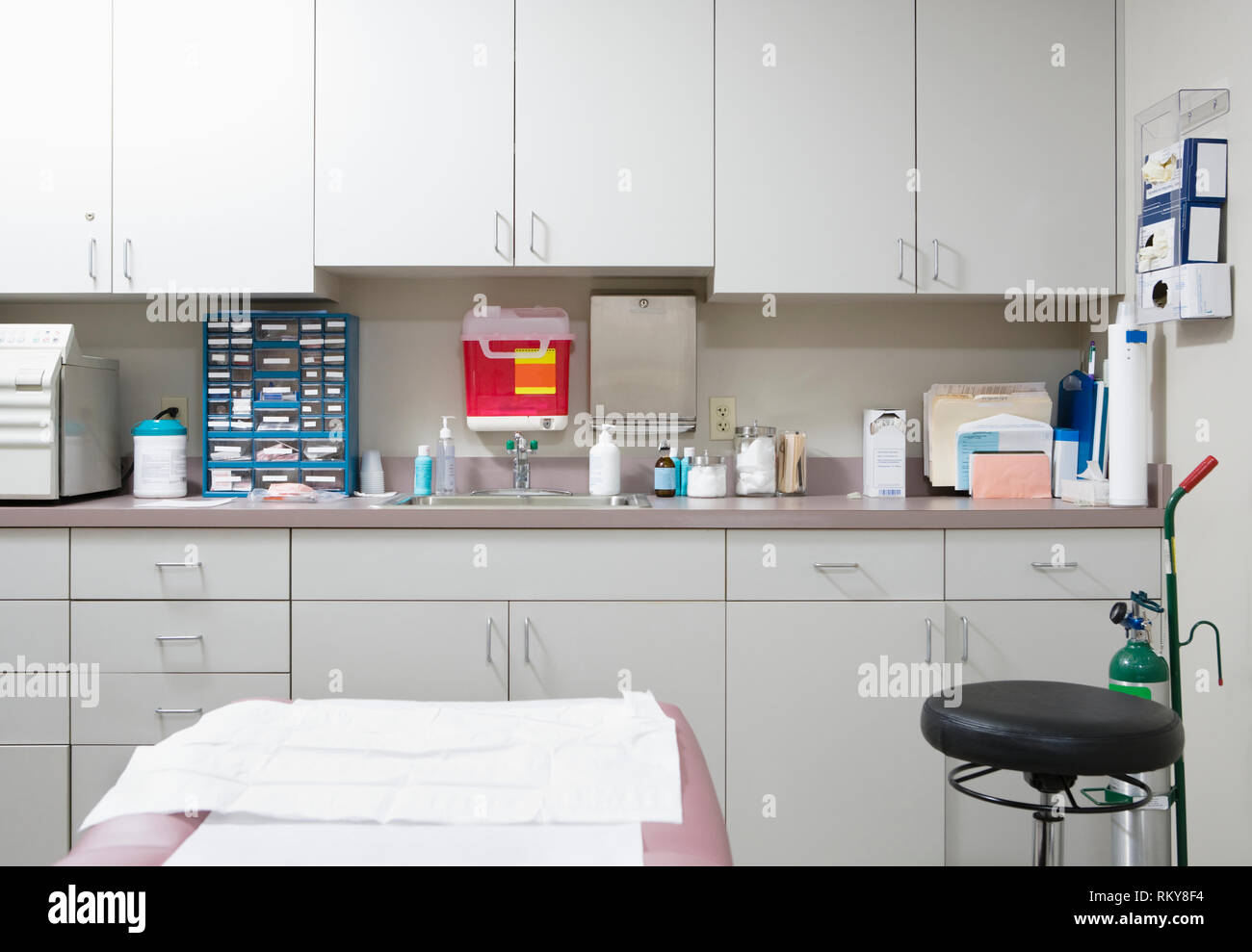 Medical sala esame Foto Stock