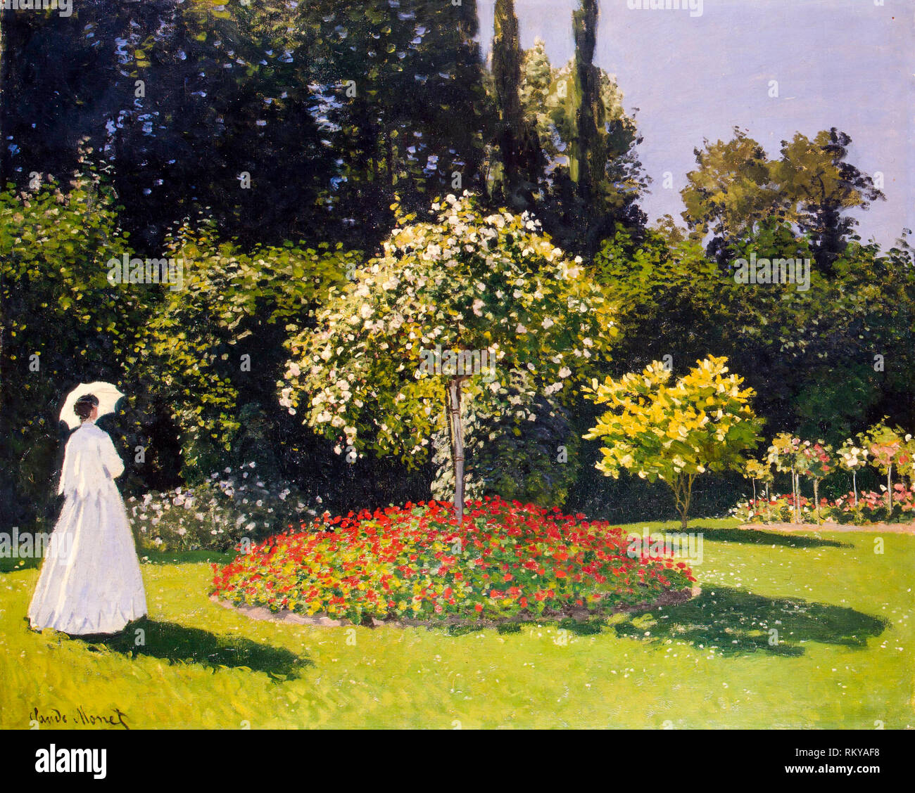 Woman in garden claude monet immagini e fotografie stock ad alta  risoluzione - Alamy