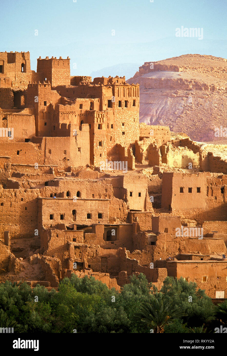 Edifici tradizionali nel deserto. Foto Stock