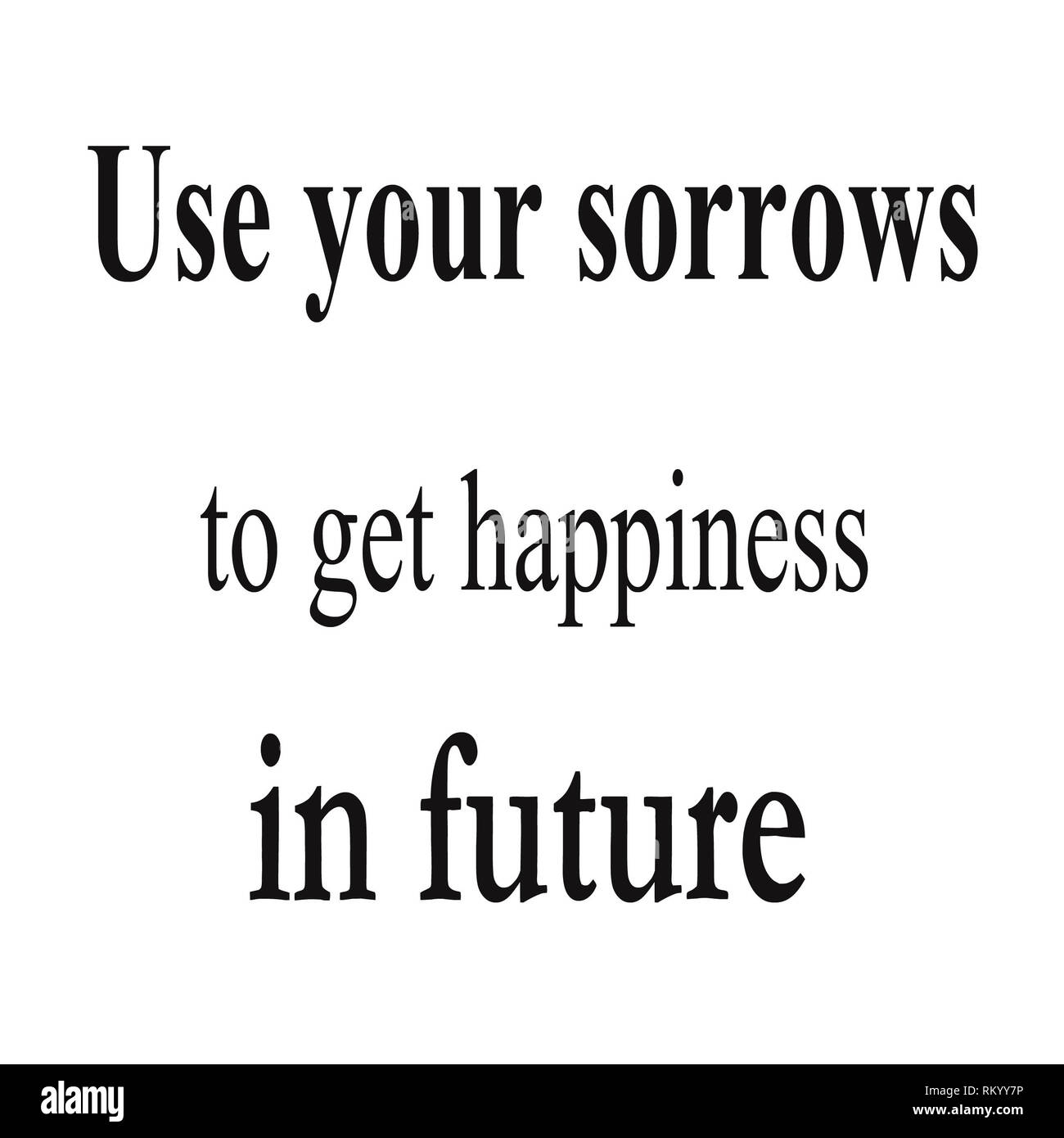 Parole di Saggezza e di citazioni di felicità e di successo Foto Stock