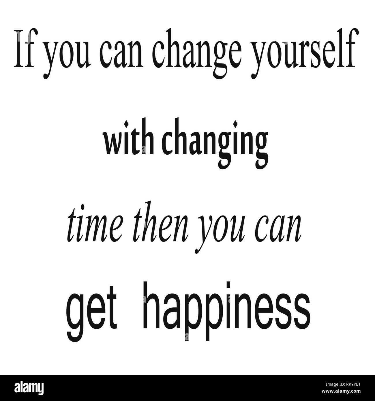 Parole di Saggezza e di citazioni di felicità e di successo Foto Stock