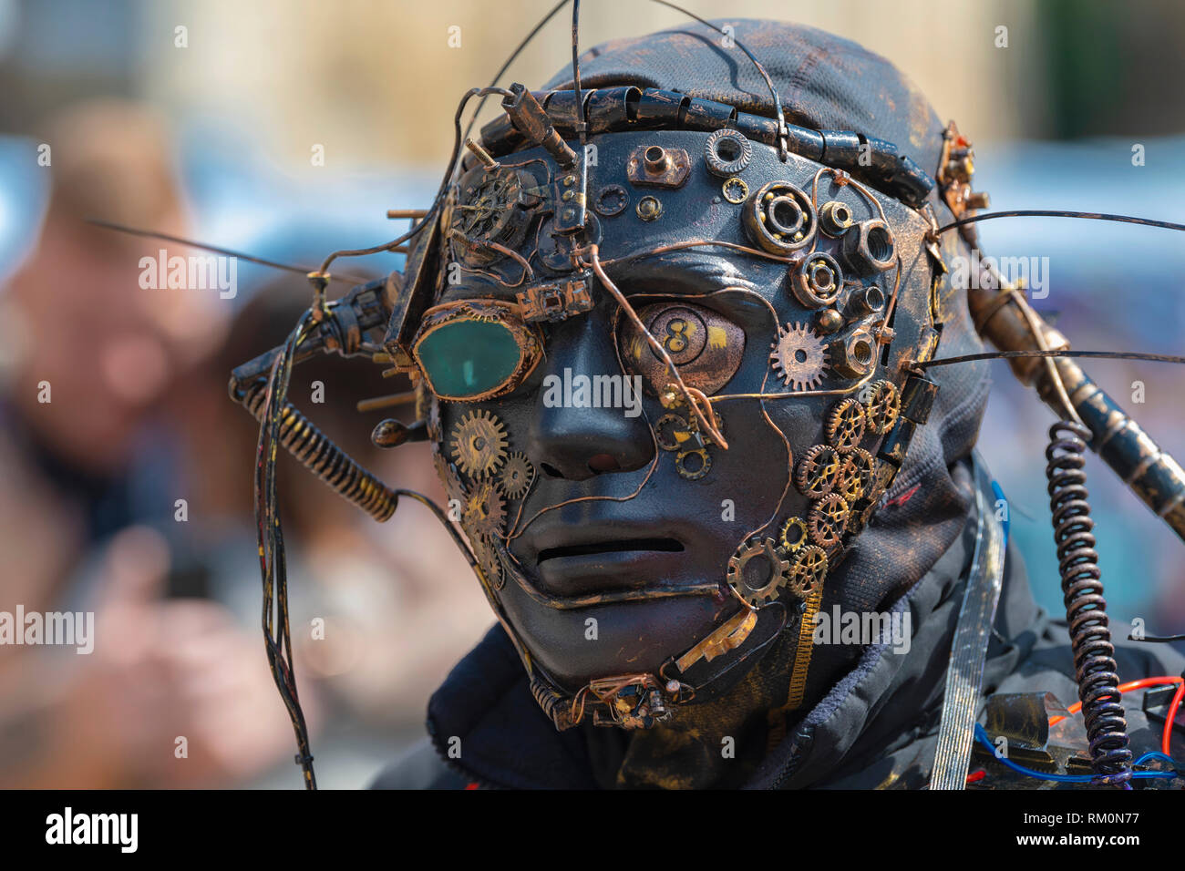 Asilo Steampunk Festival al Lincoln Castle. Foto Stock