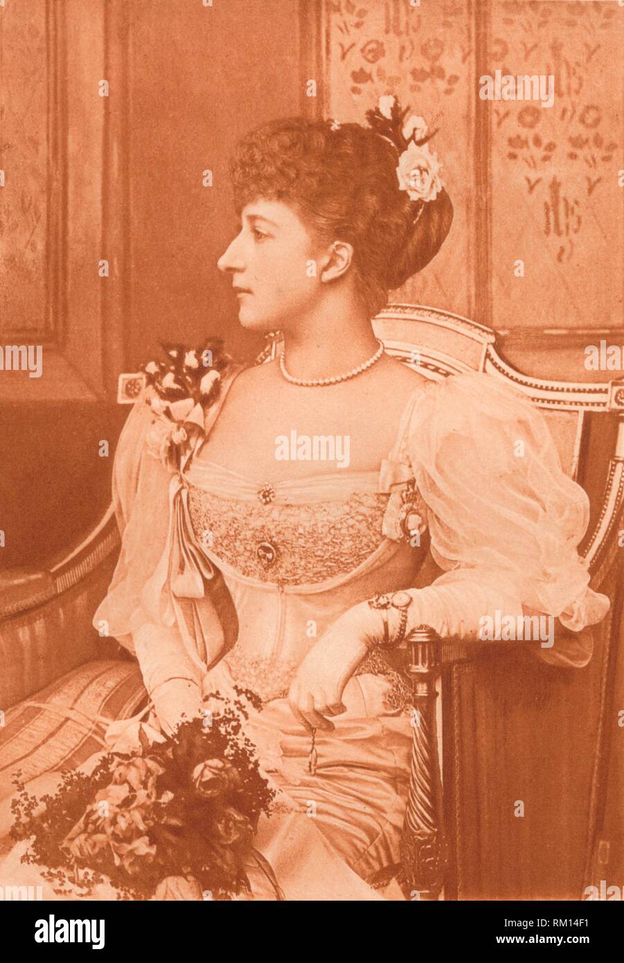 'S.A.R. la Princesse Maud de Galles', C1900. Autore: Paul Dujardin. Foto Stock
