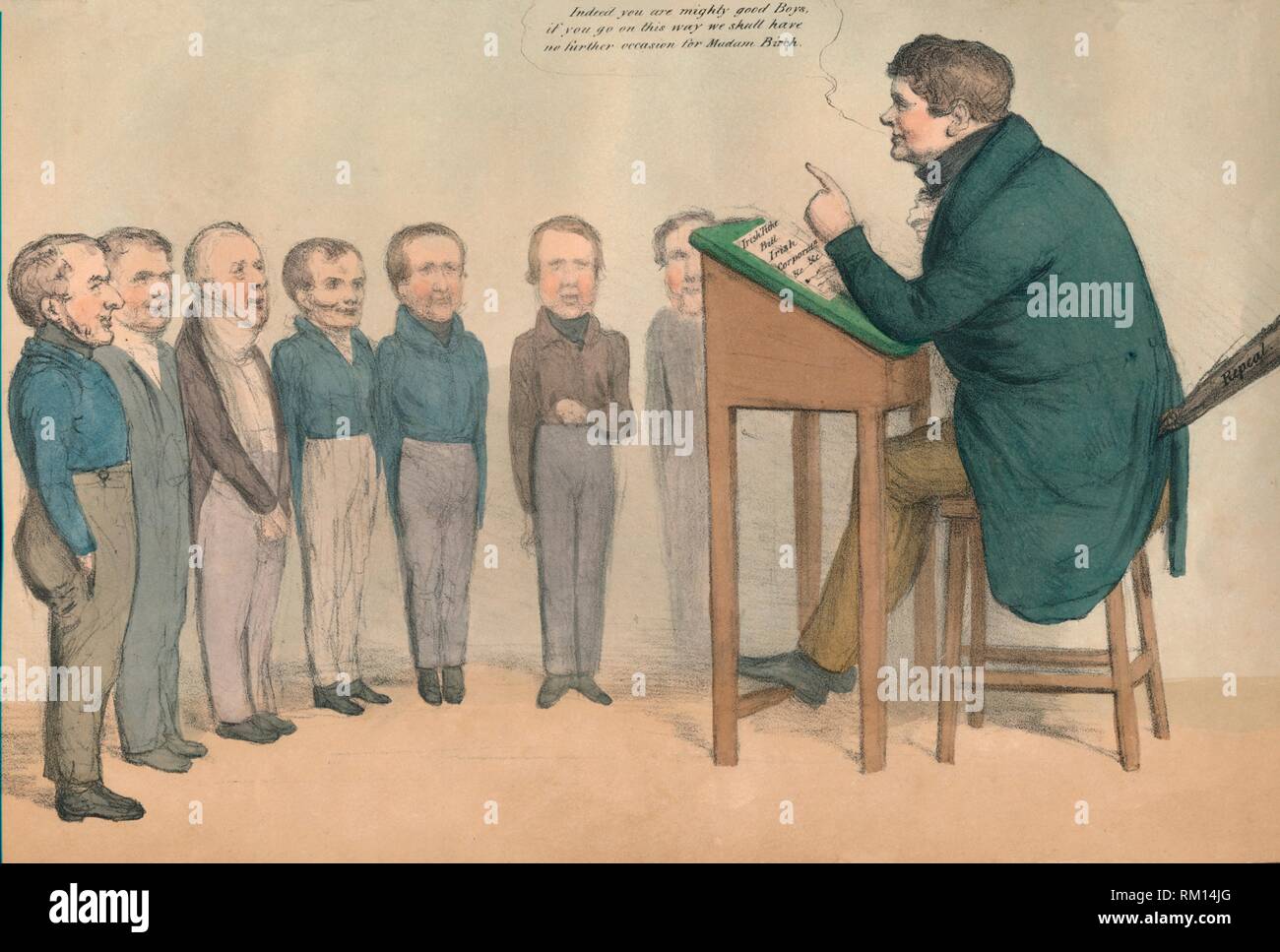 'L'Insegnante Irlandese', 1836. Creatore: John Doyle. Foto Stock