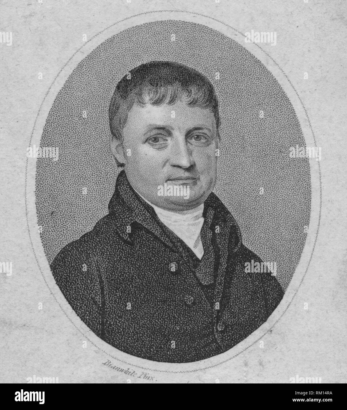 'Mr. Denton, predicatore del Vangelo', all'inizio del XIX secolo. Creatore: Ridley. Foto Stock