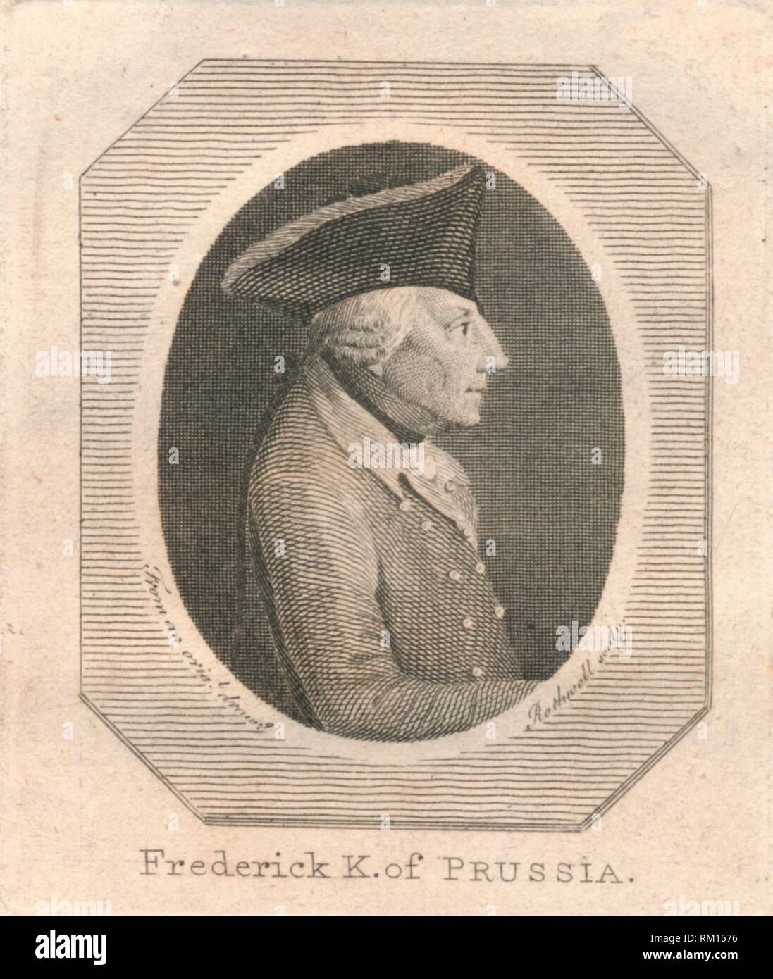 "Federico K. della Prussia', C1800. Creatore: sconosciuto. Foto Stock