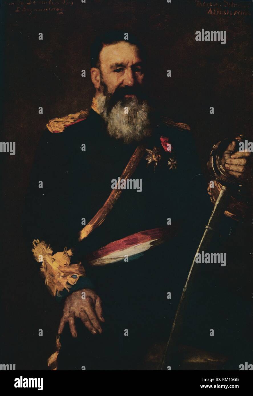 'Generale Piet Joubert, Commander-In-Chief olandese della Repubblica Sudafricana', 1890. (1914). Creatore: ThÃ©rÃ¨se Schwartze. Foto Stock
