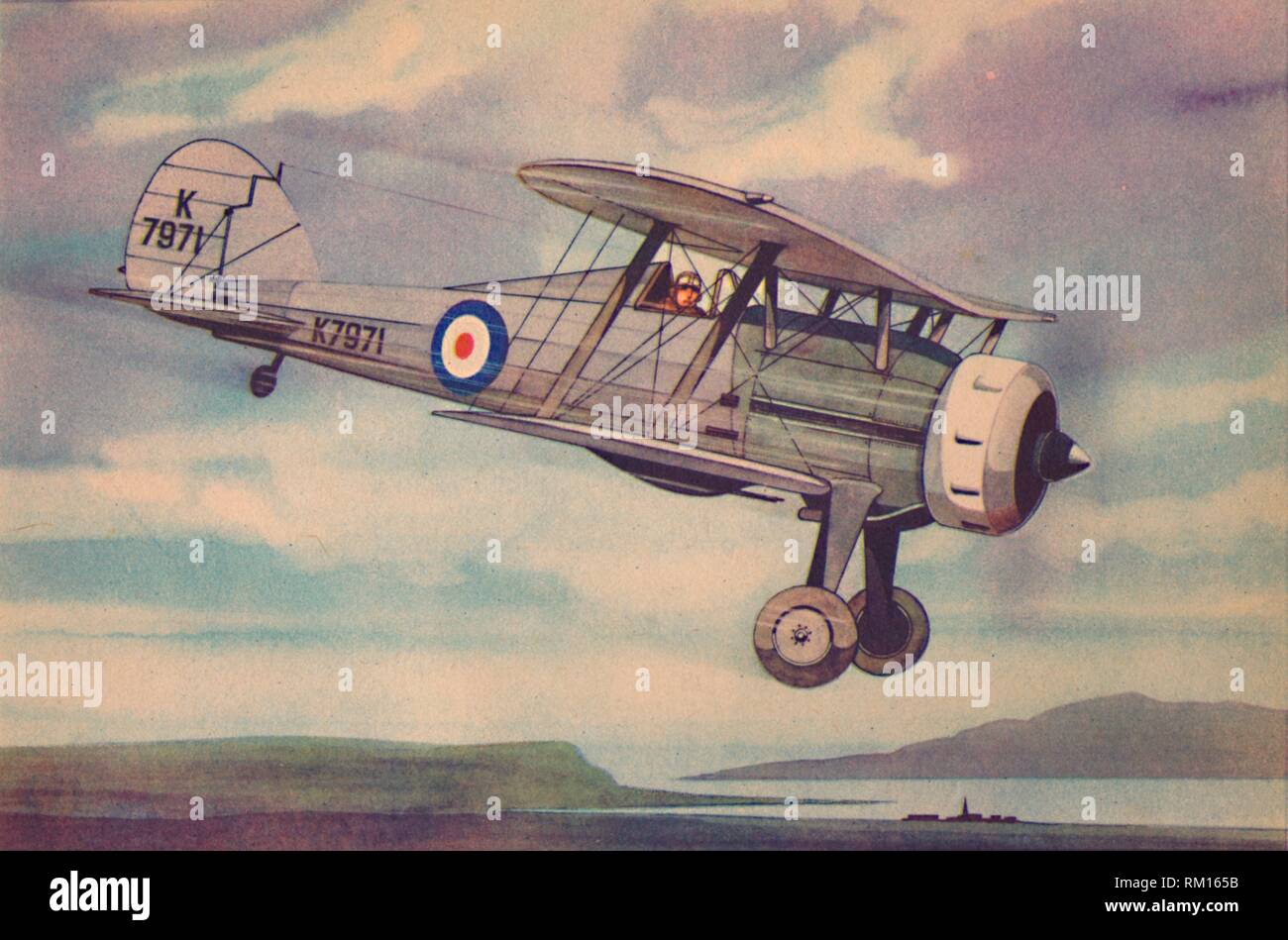 " " Gloster Gladiator 'Fighter biplano', C1944. Creatore: sconosciuto. Foto Stock