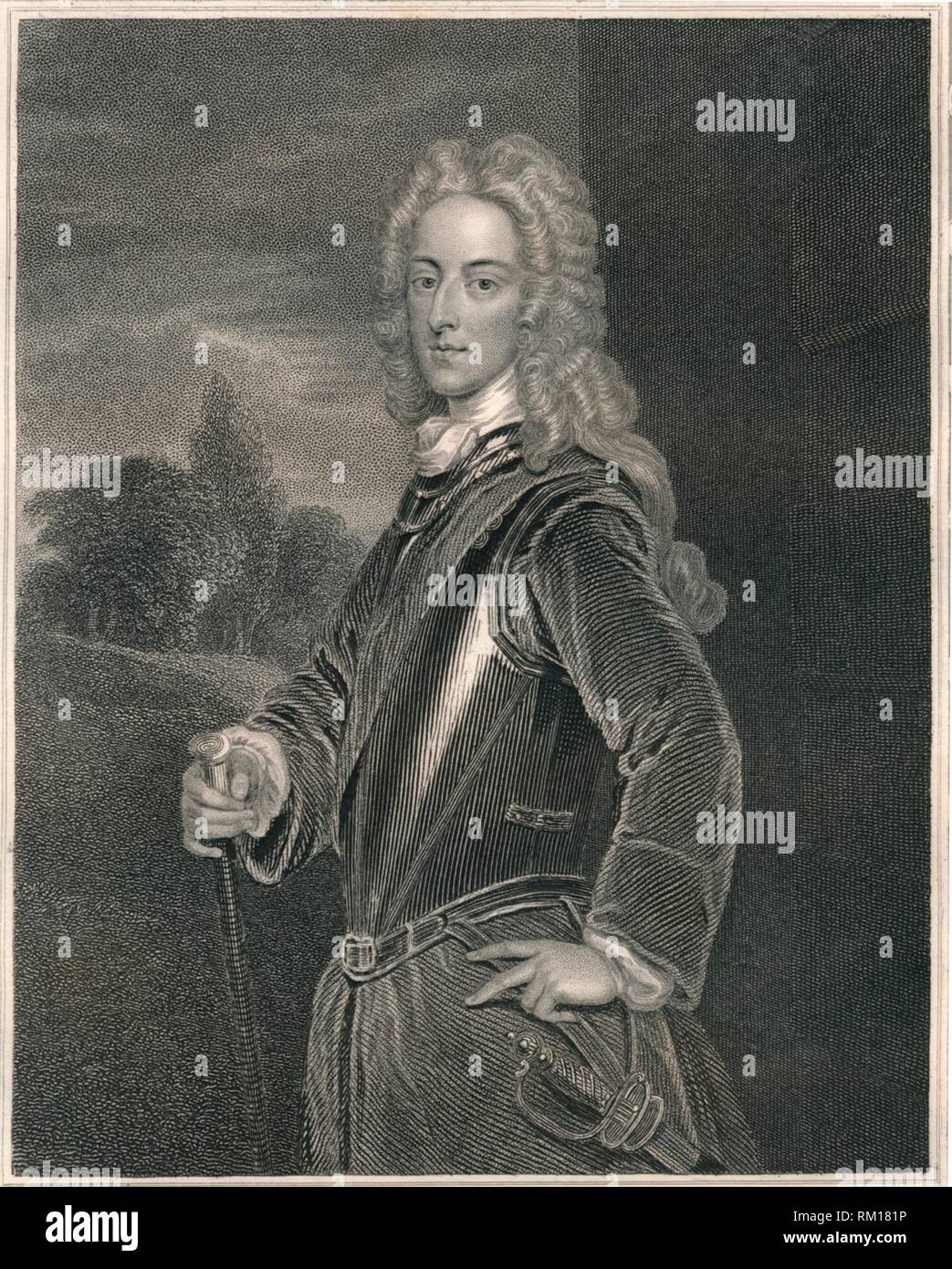 "Giovanni, Duca di Montagu', (inizio a metà del XIX secolo). Creatore: William Finden. Foto Stock
