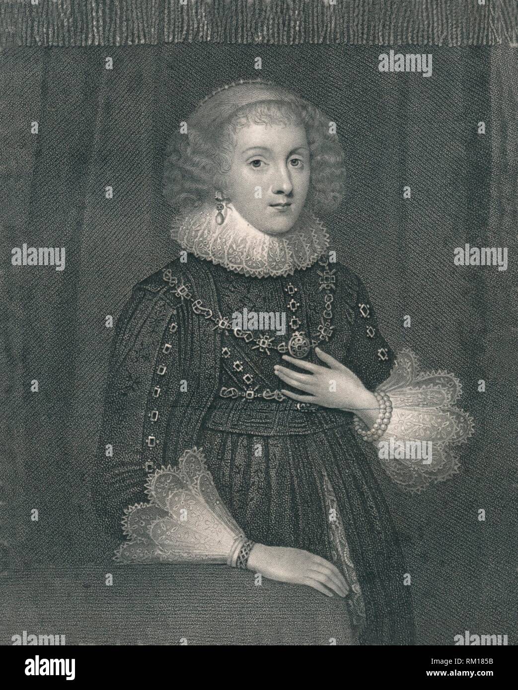 'Mary Sidney, contessa di Pembroke', (inizio XIX secolo). Creatore: William Thomas Fry. Foto Stock