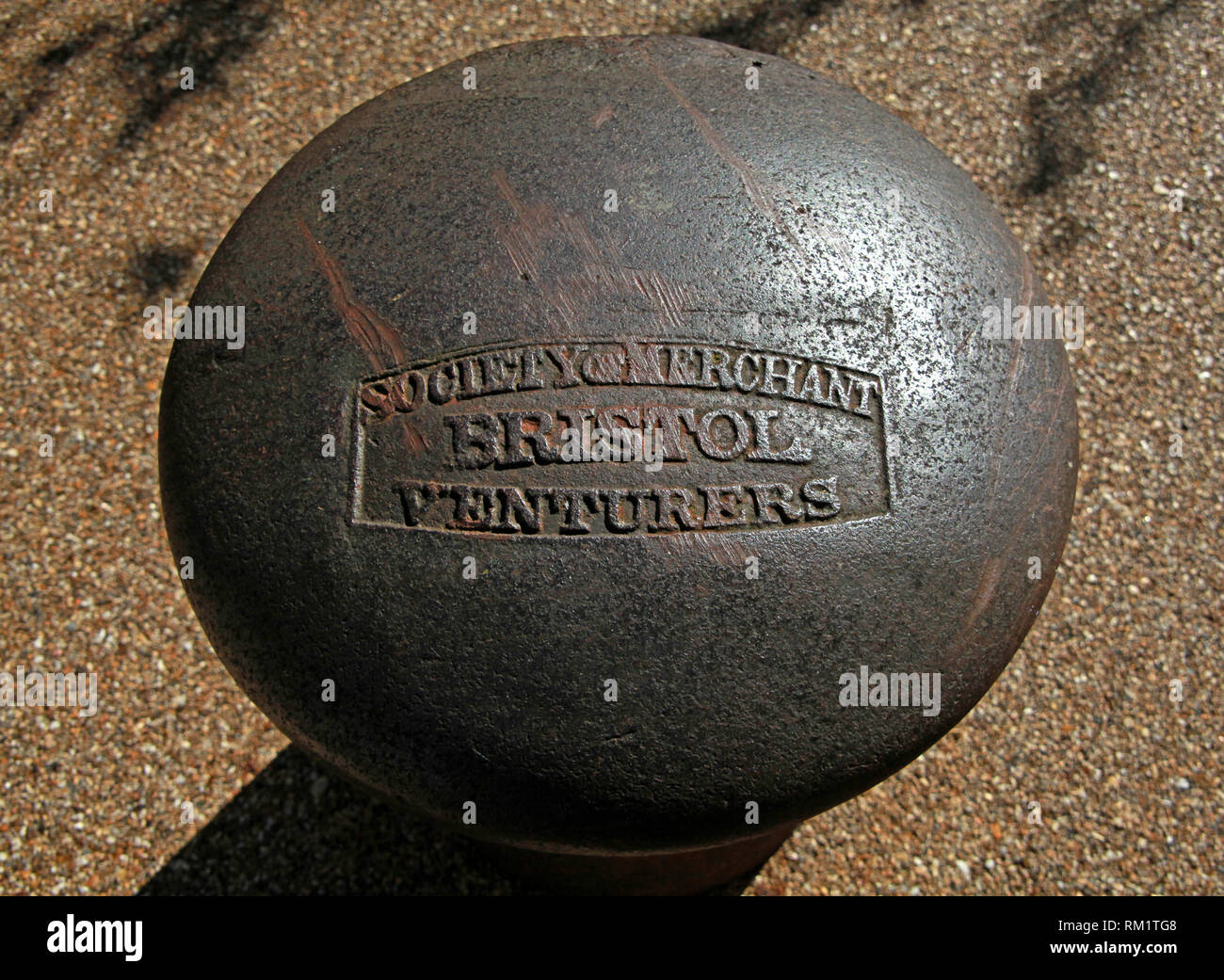 Bristol Società di Merchant partecipanti, ormeggio peg, porto di Bristol, Bristol docks, South West England, Regno Unito Foto Stock