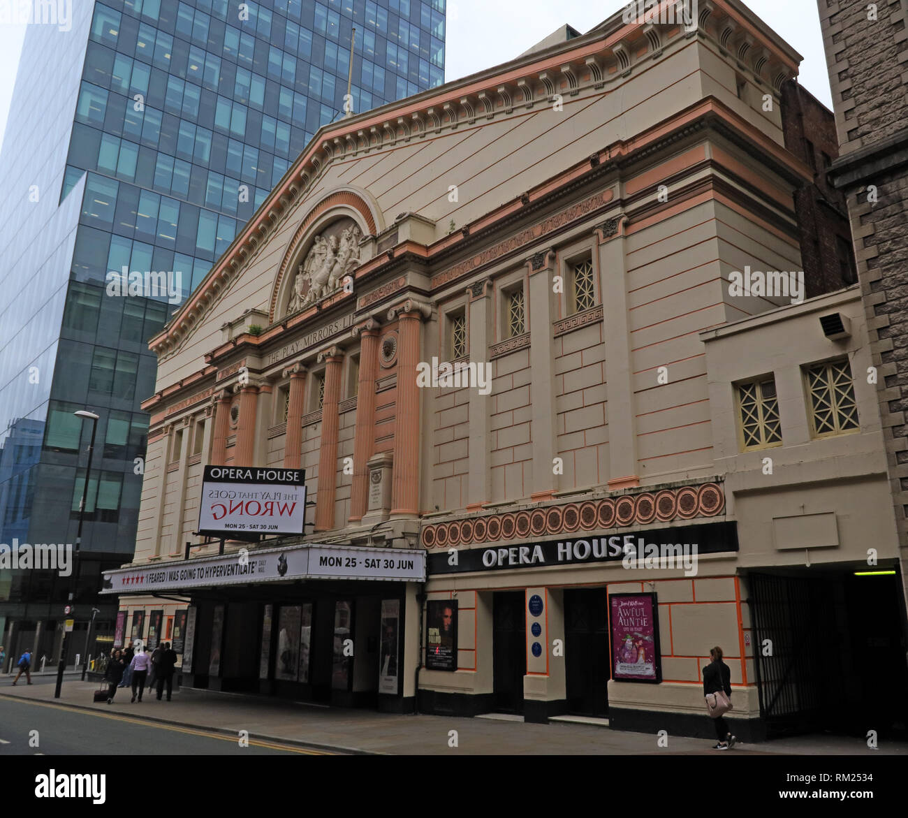 Manchester Opera House, Ingresso & Box Office, 3 Quay St, Manchester North West England, Regno Unito, M3 3HP Foto Stock