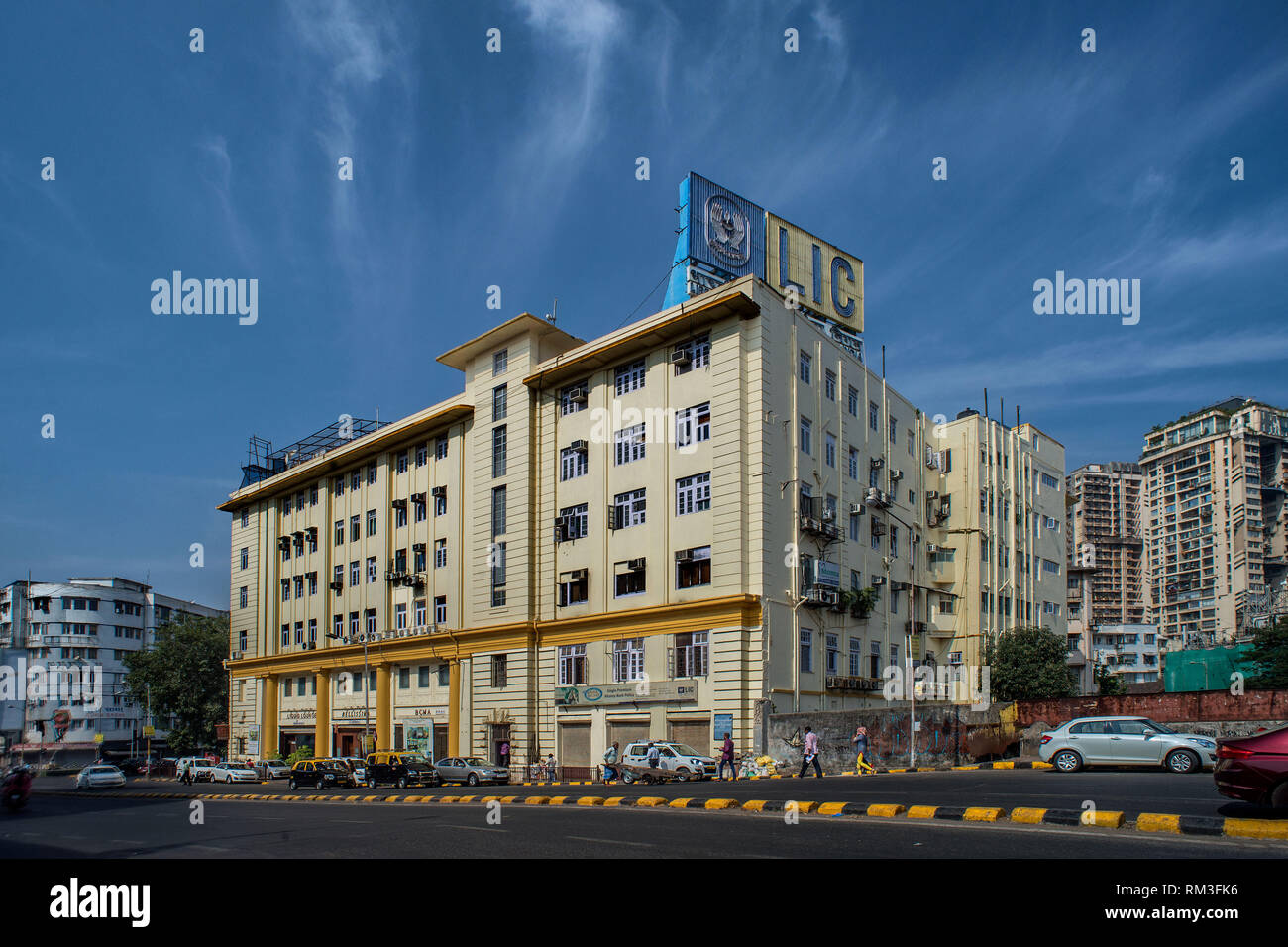 LIC Edificio, Opera House, Mumbai, Maharashtra, India, Asia Foto Stock
