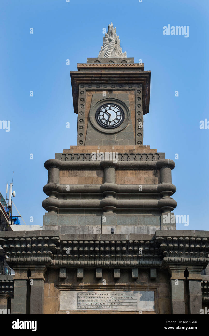 Bomanjee Hormarjee Wadia Clock Tower, Mumbai, Maharashtra, India, Asia Foto Stock