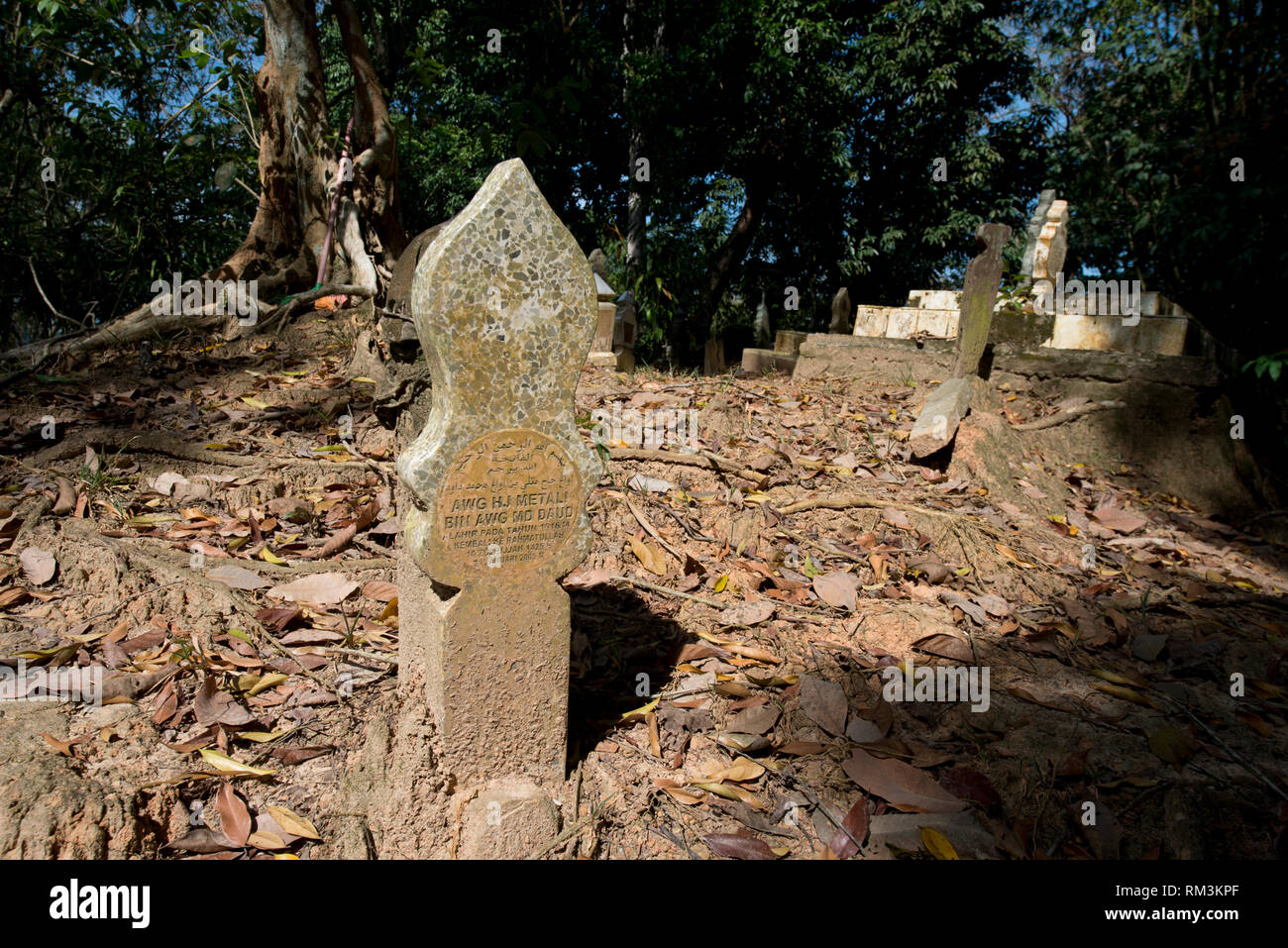 Cimitero, vicino a Corte suprema, Bandar Seri Begawan, Brunei Foto Stock