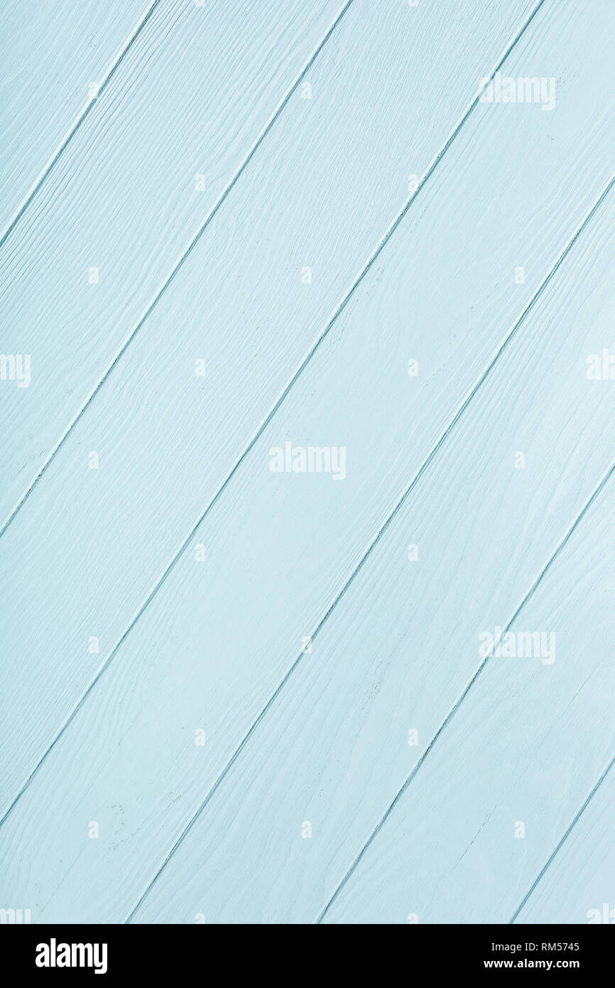 Blu Turchese tavolato in legno sfondo. Foto Stock