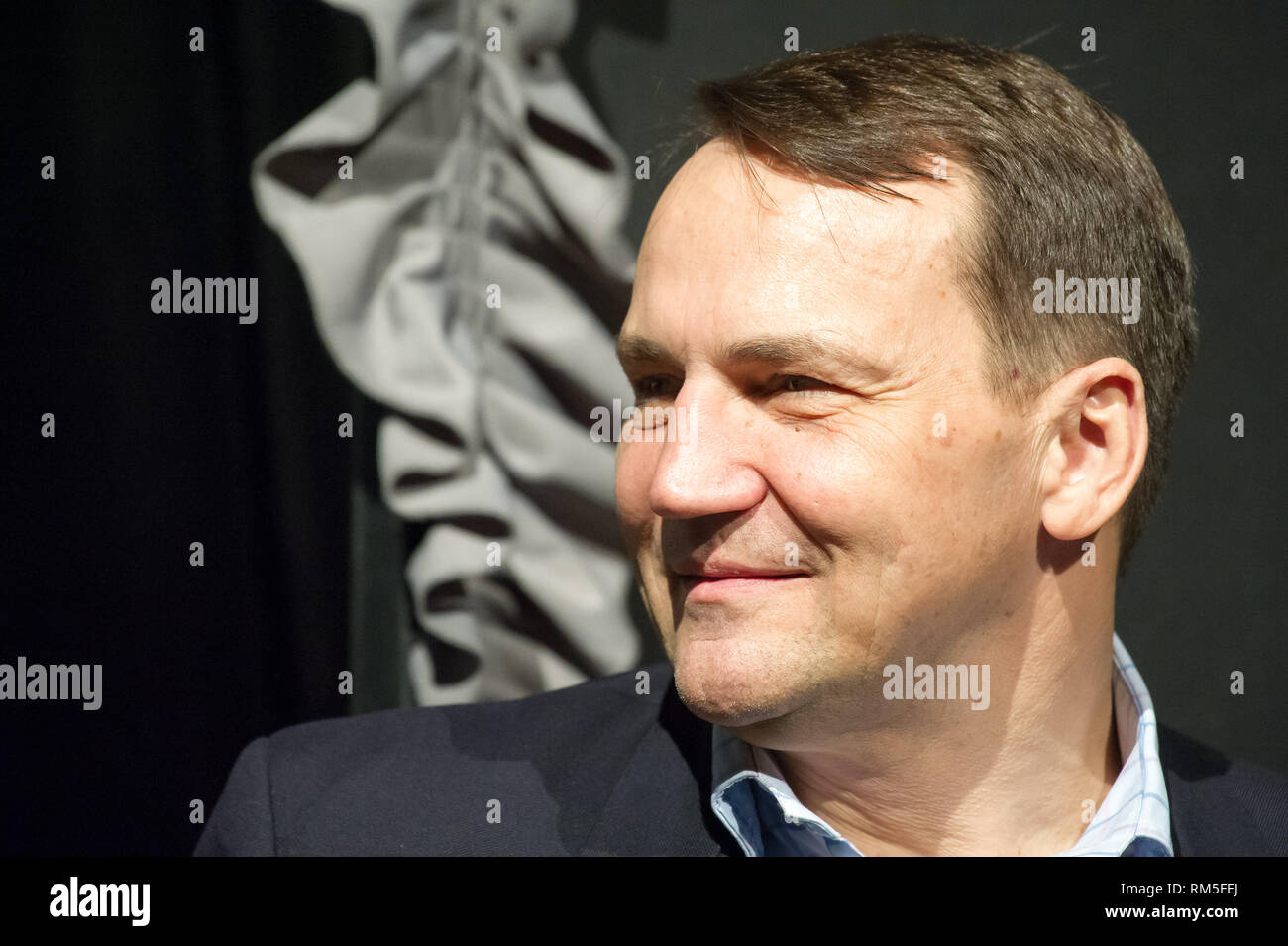 Radoslaw Sikorski a Gdynia, Polonia. 10 febbraio 2019 © Wojciech Strozyk / Alamy Stock Photo Foto Stock