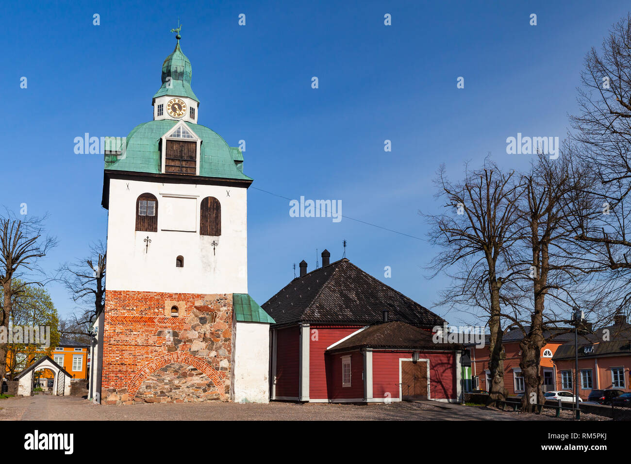 Porvoo cattedrale nella città di Porvoo, Finlandia. Fu costruita nel XV secolo Foto Stock
