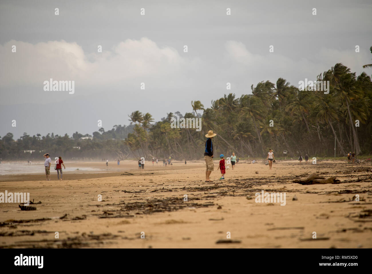 Giorno su Mission Beach, Australia Foto Stock