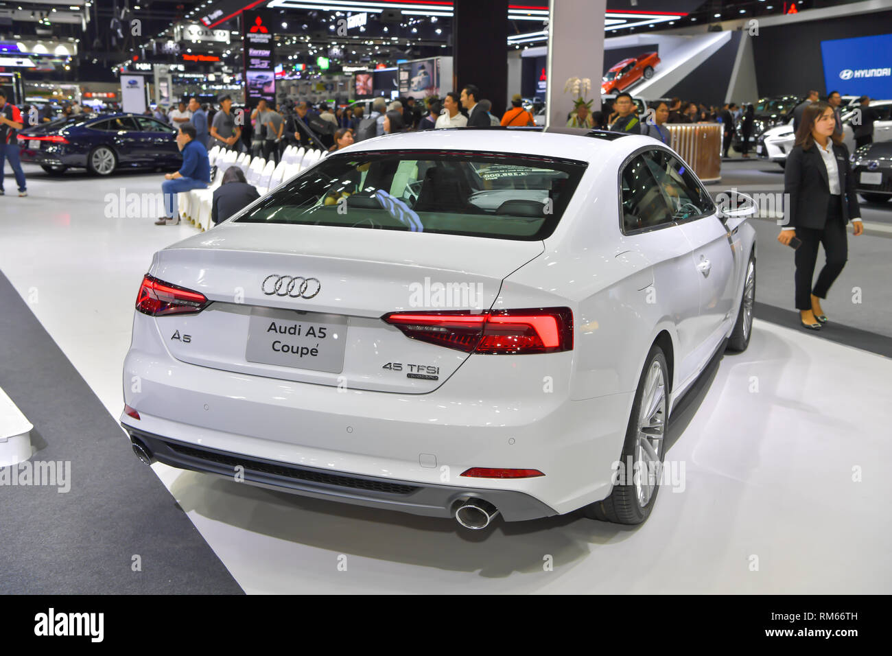 NONTHABURI - novembre 28: Audi A5 Coupe auto sul display al trentacinquesimo Thailandia International Motor Expo il 28 novembre 2018 a Nonthaburi, Tailandia. Foto Stock