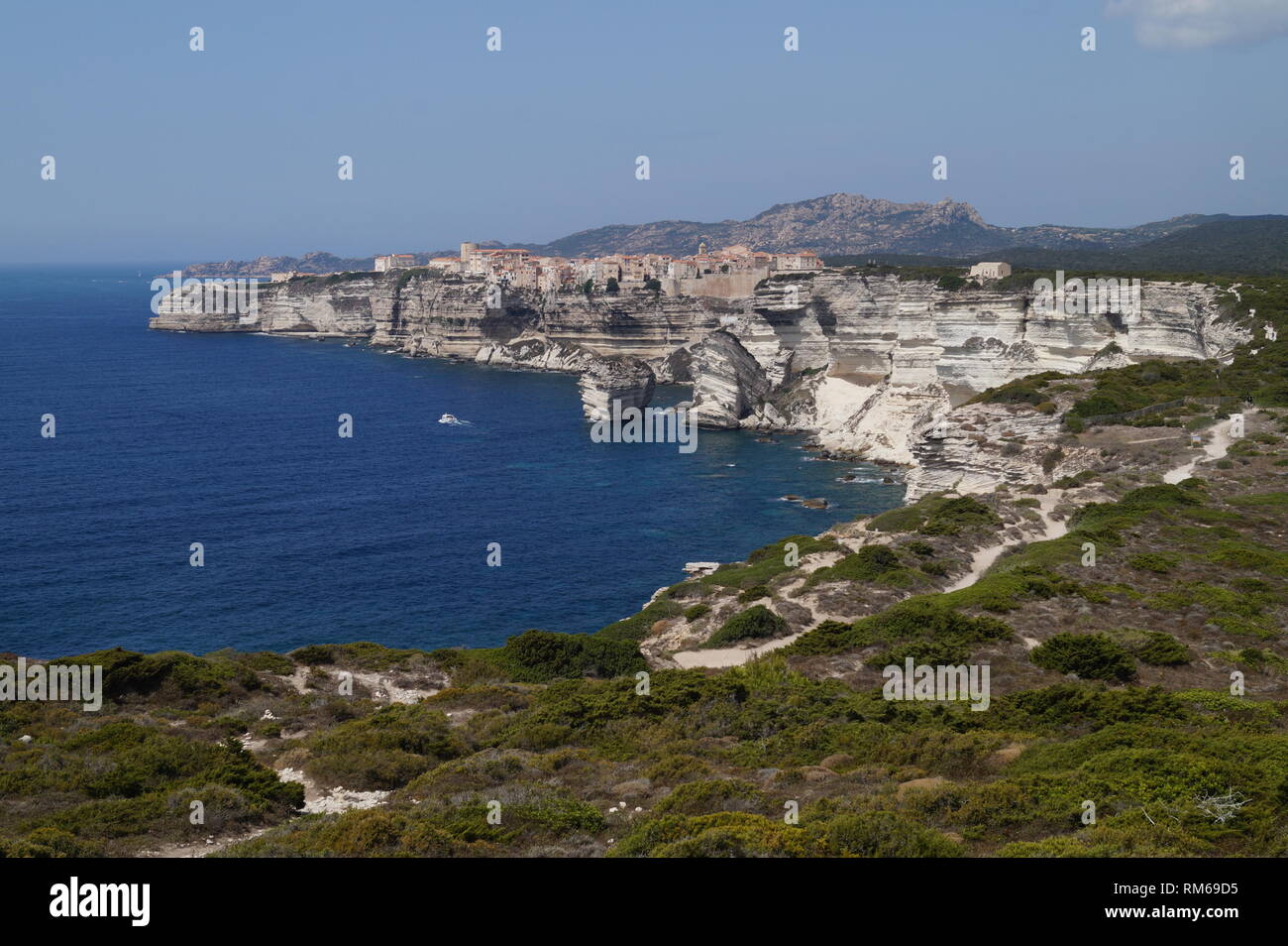 Più bella città nel sud della Corsica, Bonifacio, Corse-du-Sud, Bunifaziu Foto Stock