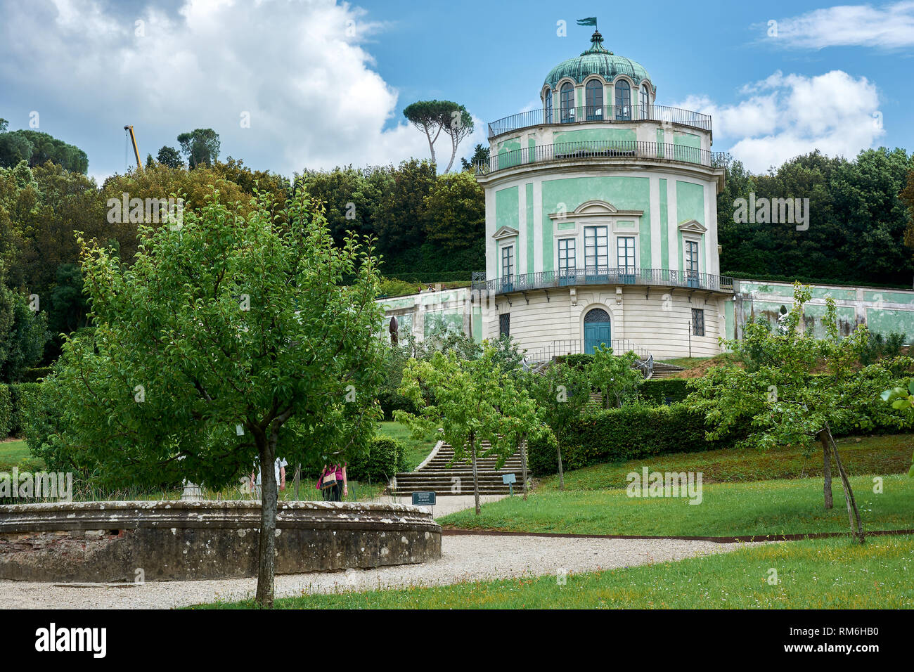 Il coffee house, noto anche come "Kaffeehaus', al Giardino di Boboli di Palazzo Pitti a Firenze, Italia. Foto Stock