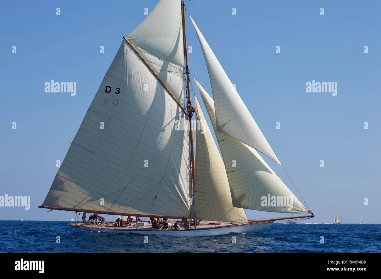 Tuiga 15 classe di Misuratore yacht classico Foto Stock