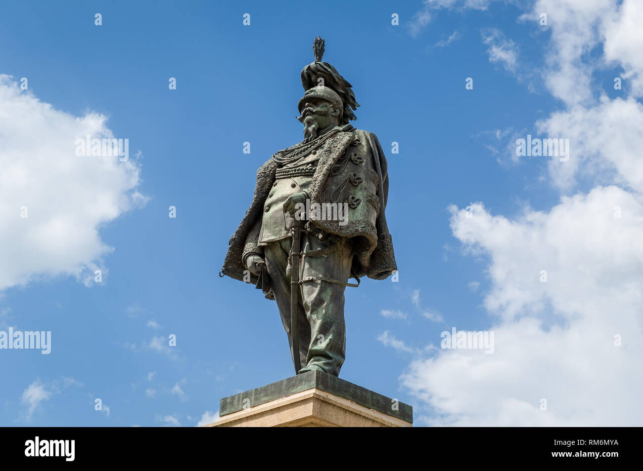 Pisa attrazioni storiche: Statua di Vittorio Emanuele. Toscana, Italia Foto Stock