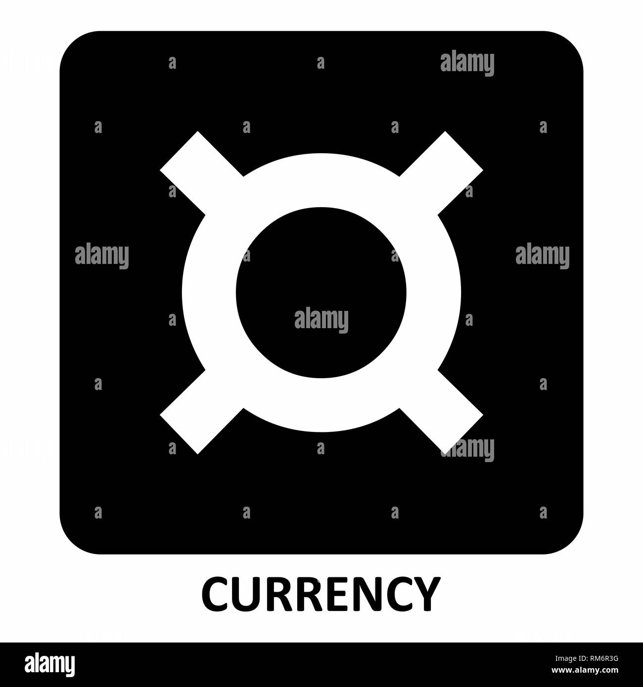 Simbolo di valuta illustrazione Illustrazione Vettoriale