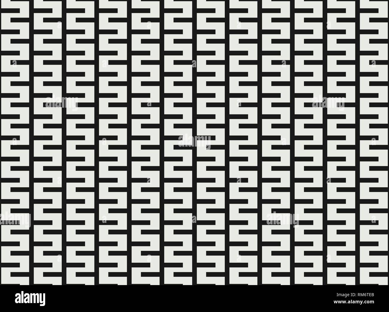 Bianco e nero quadrato geometrico design. È possibile utilizzare per il design moderno di decorazione, coperchio, annuncio, poster. EPS vettoriali10 Illustrazione Vettoriale