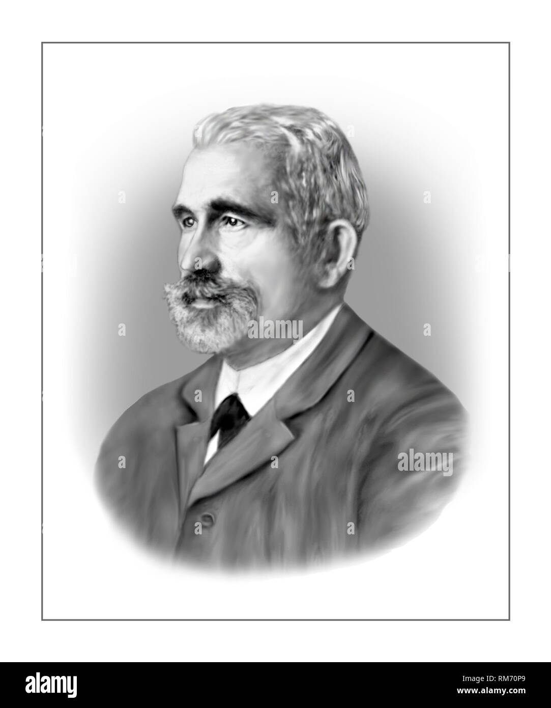Emil Kraepelin 1856-1926 psichiatra tedesco Foto Stock
