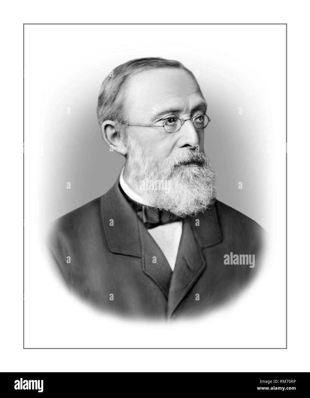 Rudolf Ludwig Carl Virchow 1821-1902 medico tedesco patologo biologo antropologo politico Foto Stock