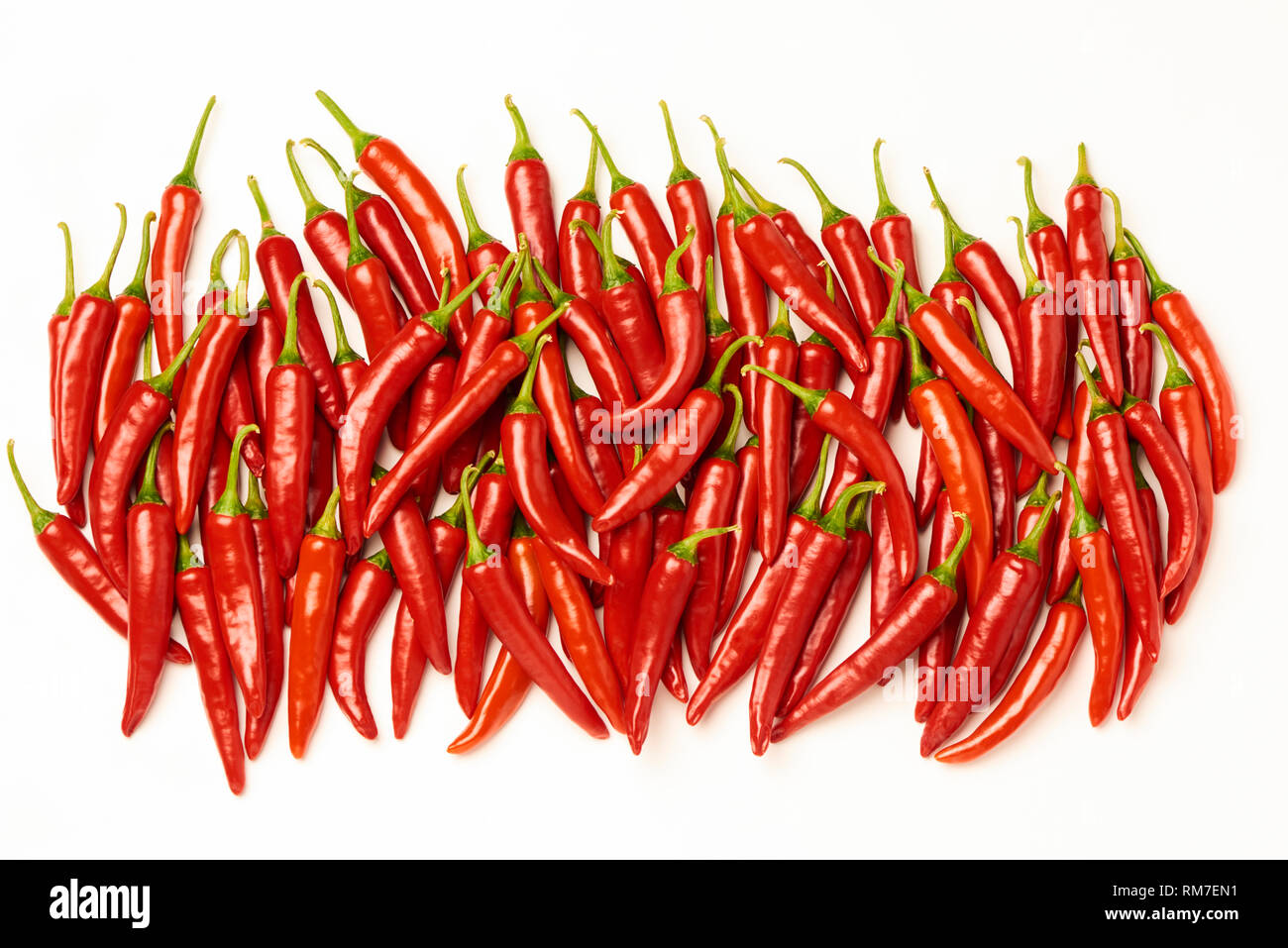 Red Peperoncini piccanti Peperoni Foto Stock