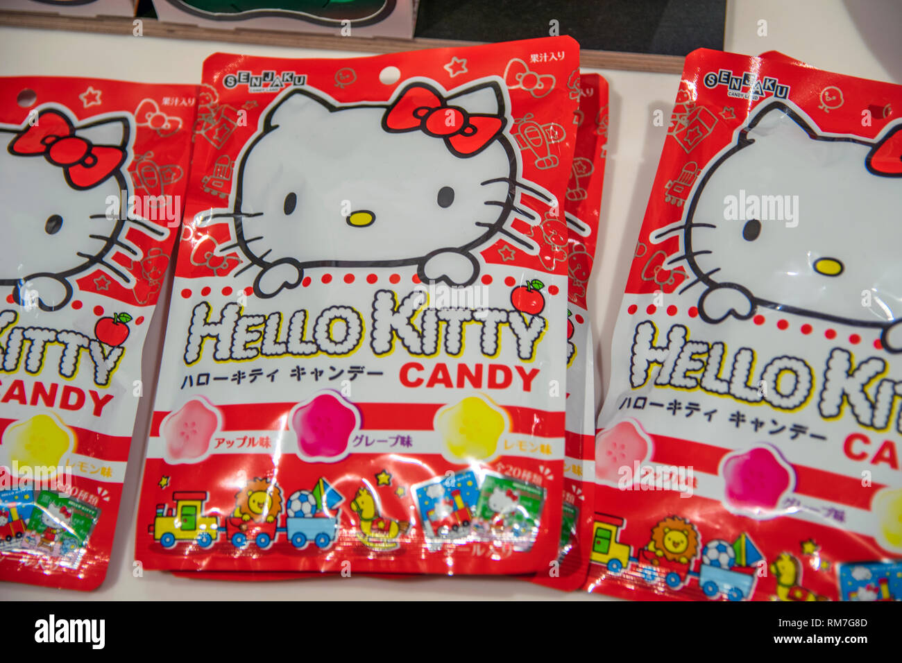 Giapponese Hello Kitty Candy a Amsterdam Paesi Bassi 2018 Foto Stock