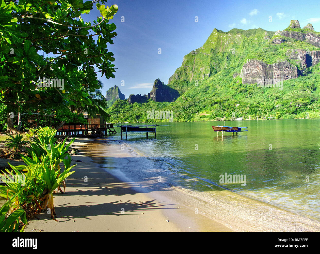 I cuochi Bay Moorea Tahiti Foto Stock