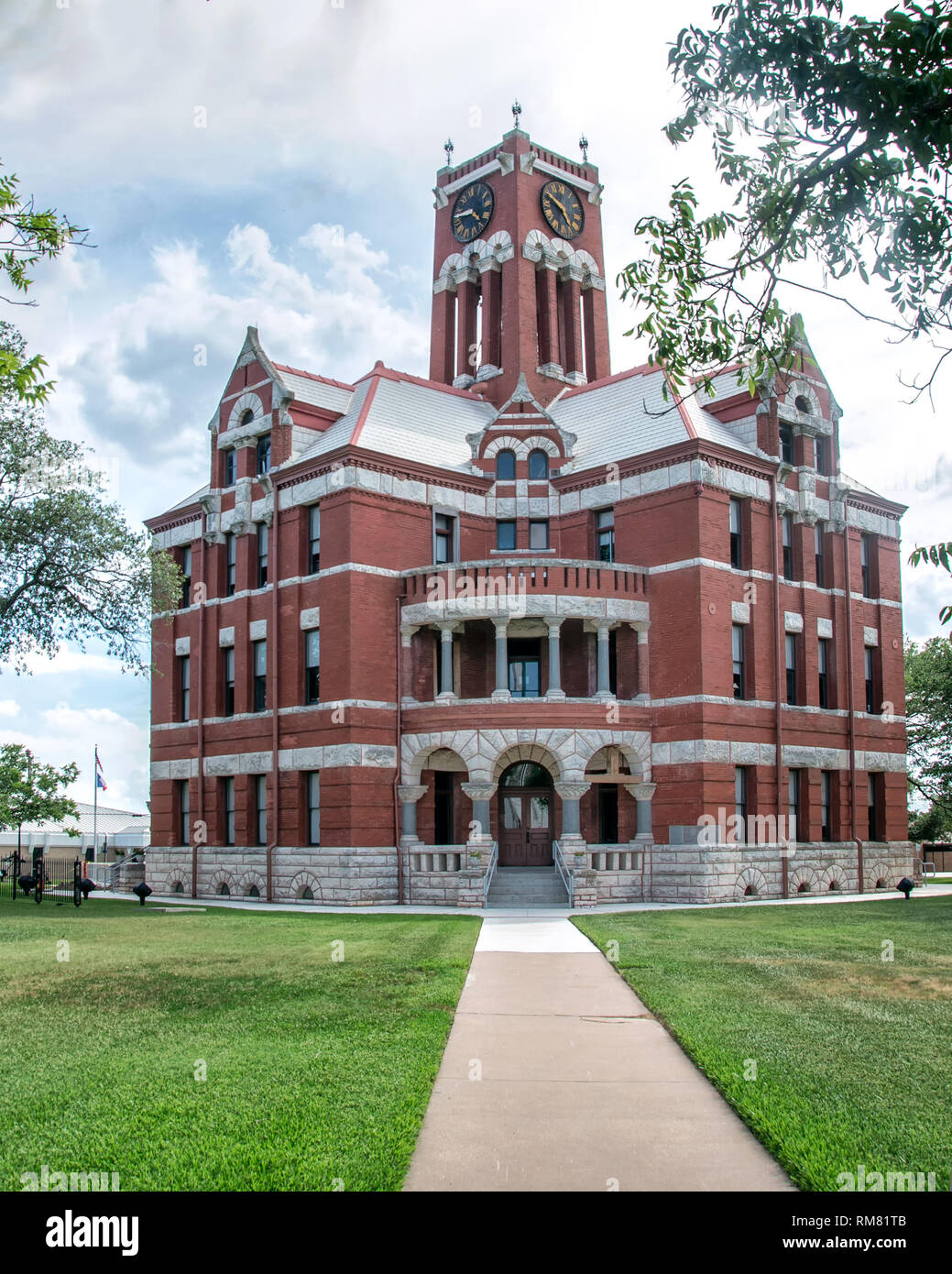 Lee County Courthouse - Giddings, Texas Foto Stock