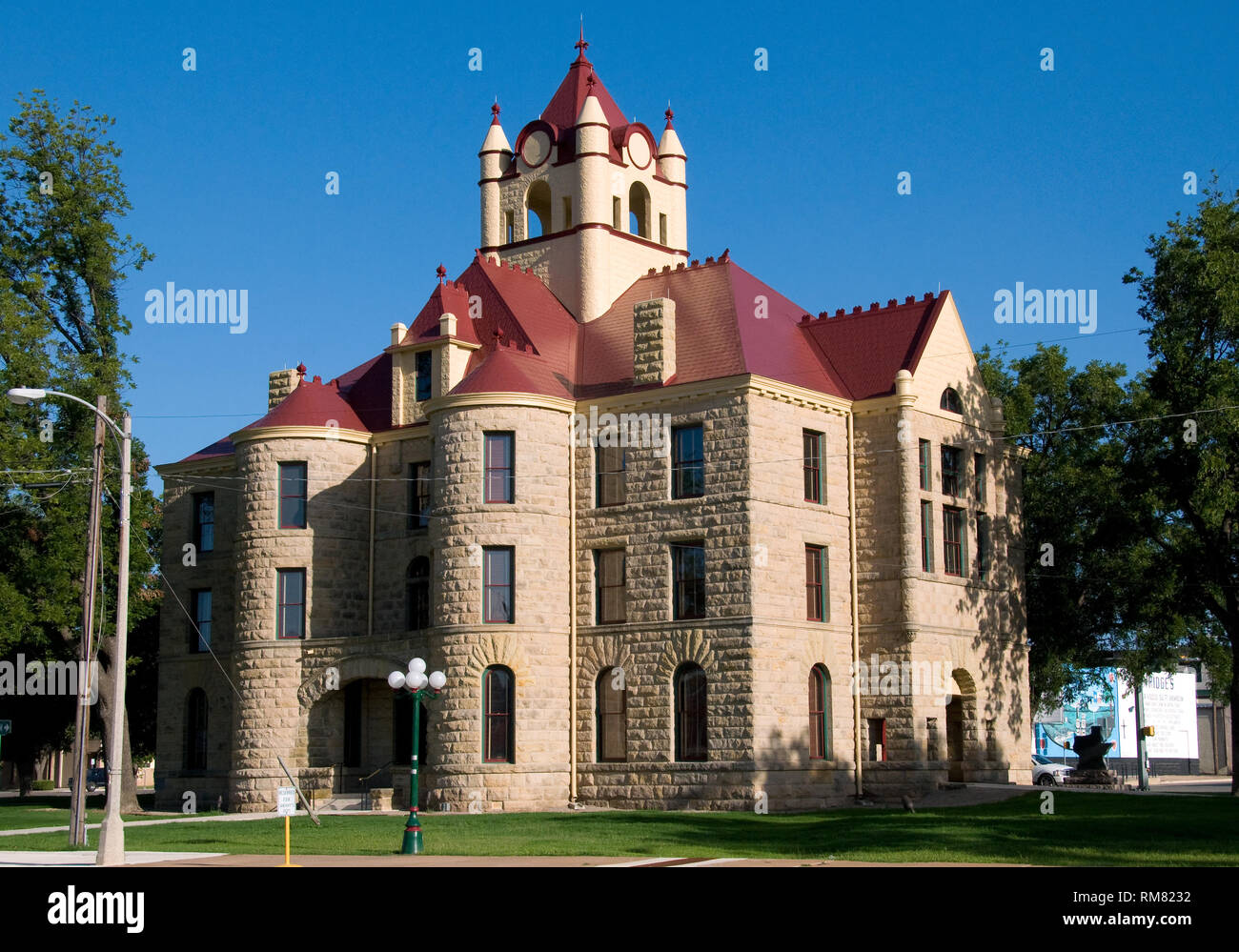 McCulloch County Courthouse - Brady, Texas Foto Stock