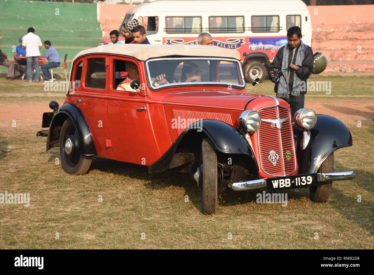 1938 Adler auto con 10 cv e motore a 4 cilindri, WBB 1139 India. Foto Stock