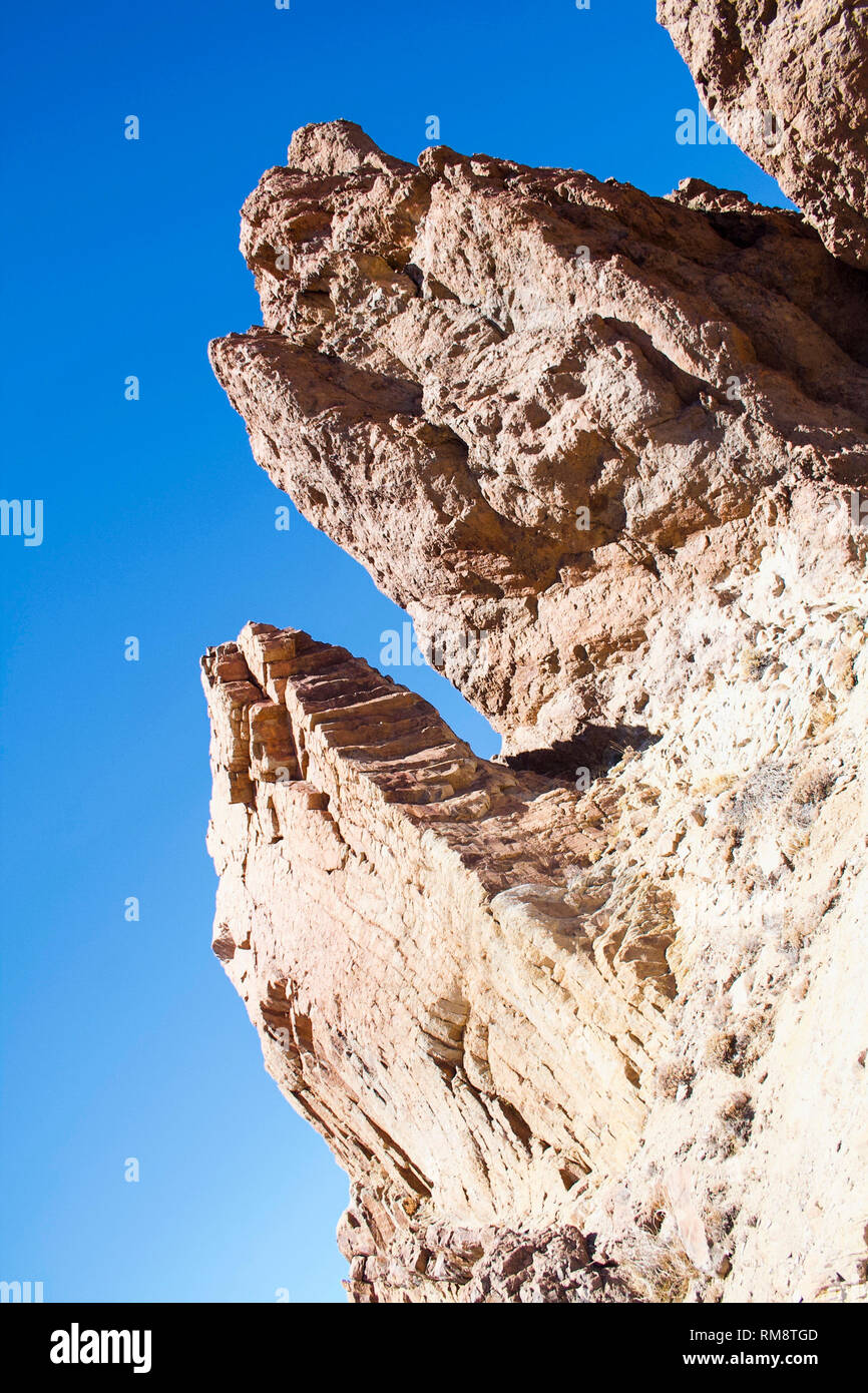 Montagne Rocciose in El Parque Nacional del Teide Tenerife Foto Stock