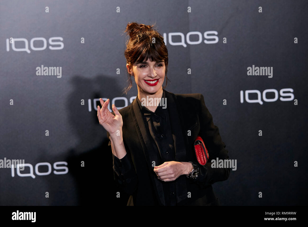 Paz Vega assiste a IQOS3 presentazione al Palacio de Cibeles a Madrid. Foto Stock