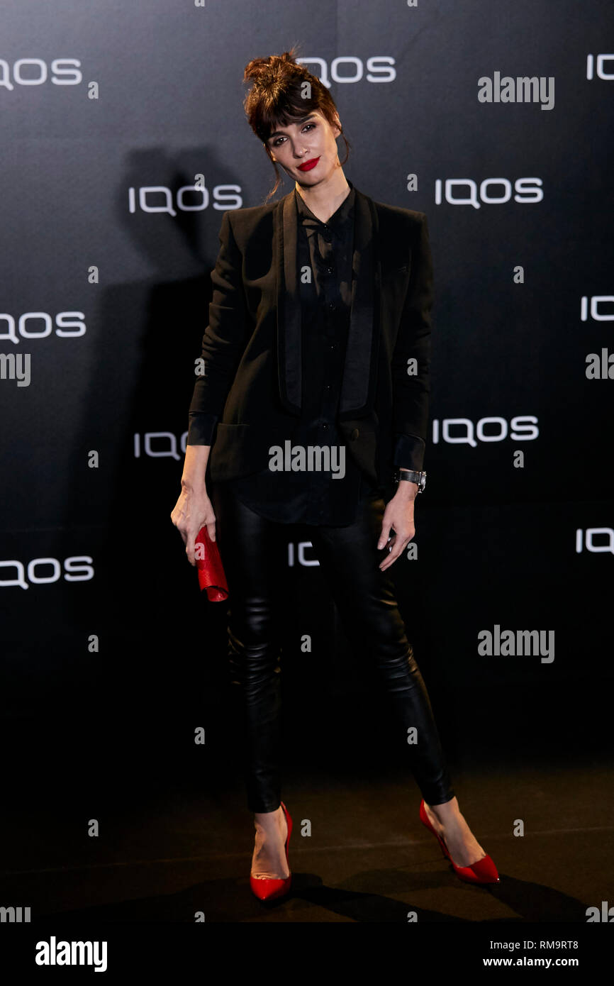 Paz Vega assiste a IQOS3 presentazione al Palacio de Cibeles a Madrid. Foto Stock