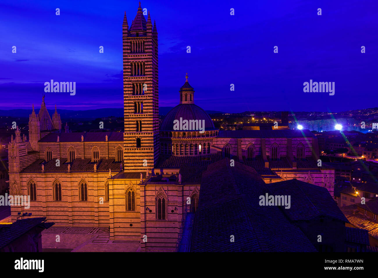 Vista di Siena. Toscana, Italia. Foto Stock